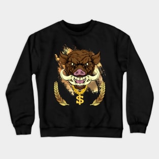 Boar with Swagger - Boar Bling Crewneck Sweatshirt